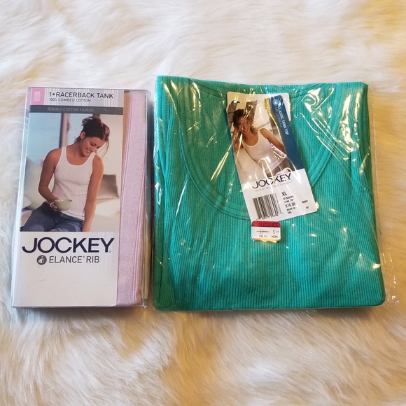Jockey Tops - 2 Jockey Tank Tops New Large & XL Purple Turquoise